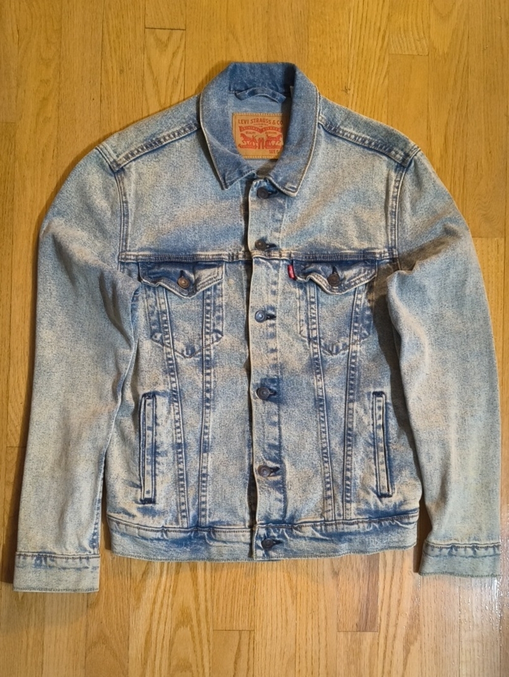 Levi's Light Blue Washed Denim Trucker Jacket